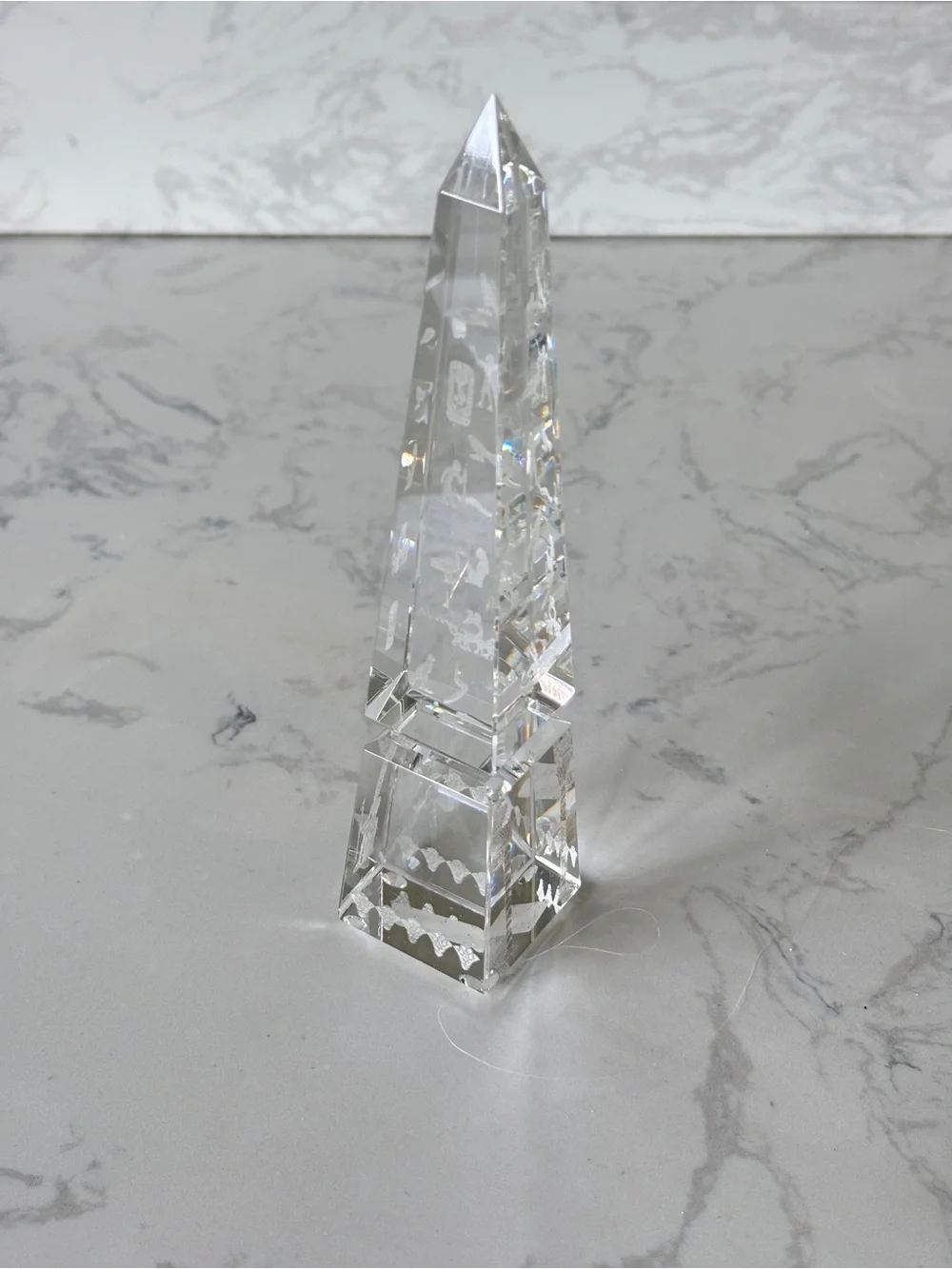 Asfor Pharaonic Clear Crystal Obelisk - Egyptian